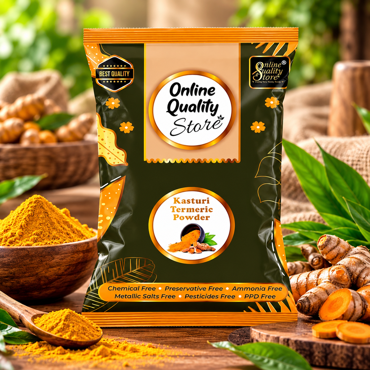 Online Quality Store Kasturi Turmeric Powder for Face Pack (400 Gm)